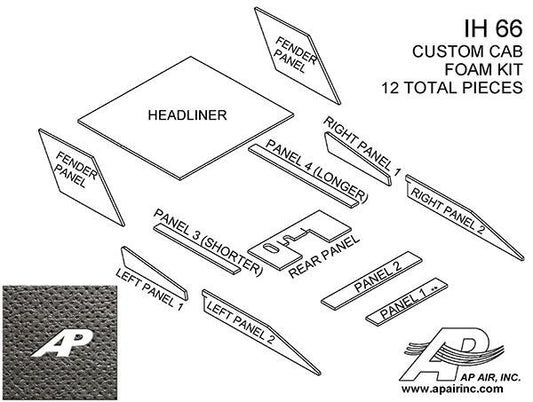 66 Series Custom/Diamond Cab Kit - Black