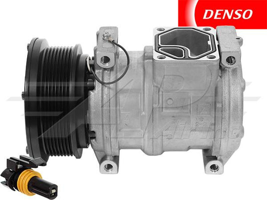 OE Denso Compressor 10 PA17 C - 125mm, 6 Groove Clutch, 12 V - Early Serial Number