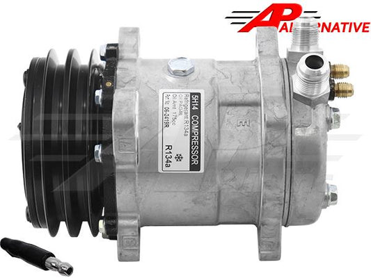 Alternative Compressor SD510 - 132mm, 2 Groove Clutch 12 V, Short Body