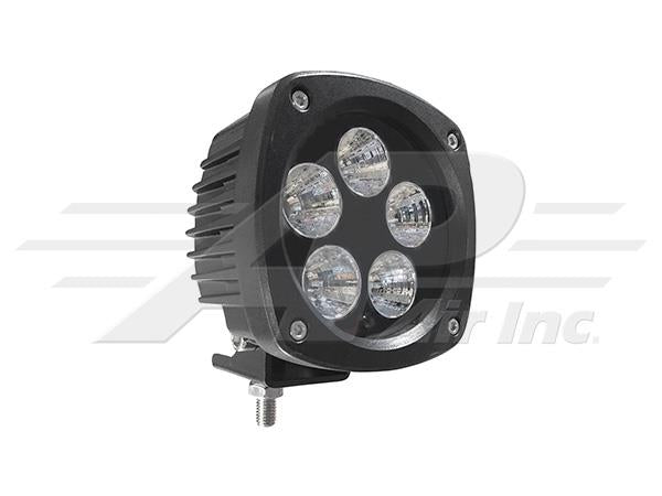 LED Spot Beam Light, 4.5" Semi-Round, 50 W