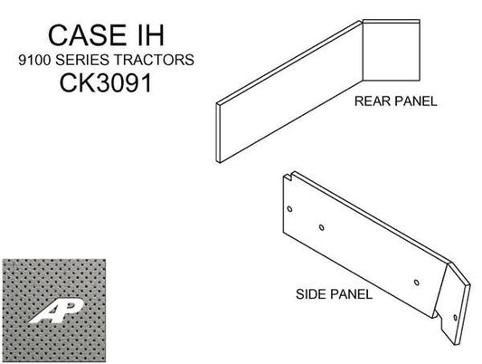 Case/IH Lower Cab Kit - Embassy Gray