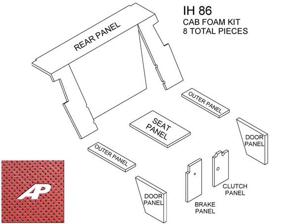 86 Series Cab Kit - Red