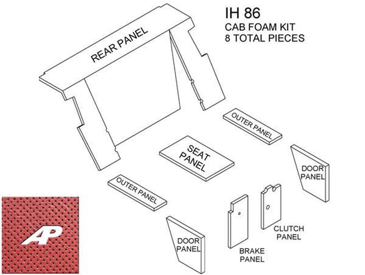 86 Series Cab Kit - Red