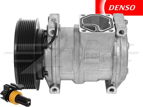 OE Denso Compressor 10 PA17 C - 146mm, 8 Groove Clutch, 12 V - Early Serial Number