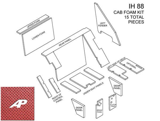 88 Series Cab Kit - Red