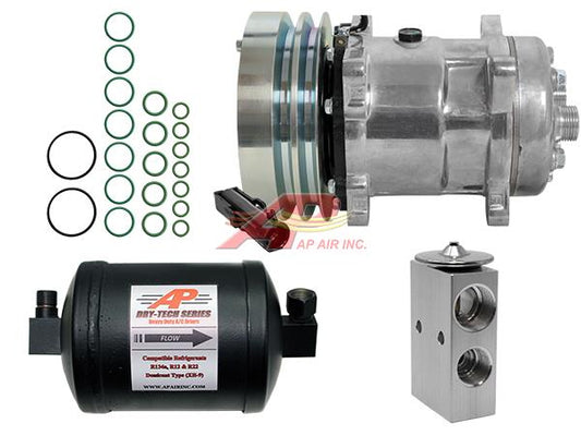 Ag A/C Kit - Aftermarket Sanden Compressor Compressor