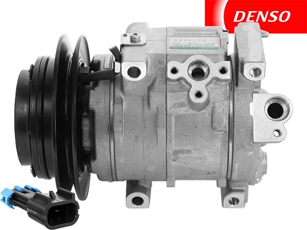 OE Denso Compressor 10 SRE18 C - 142mm, Single Groove Clutch 12 V