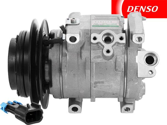 OE Denso Compressor 10 SRE18 C - 142mm, Single Groove Clutch 12 V